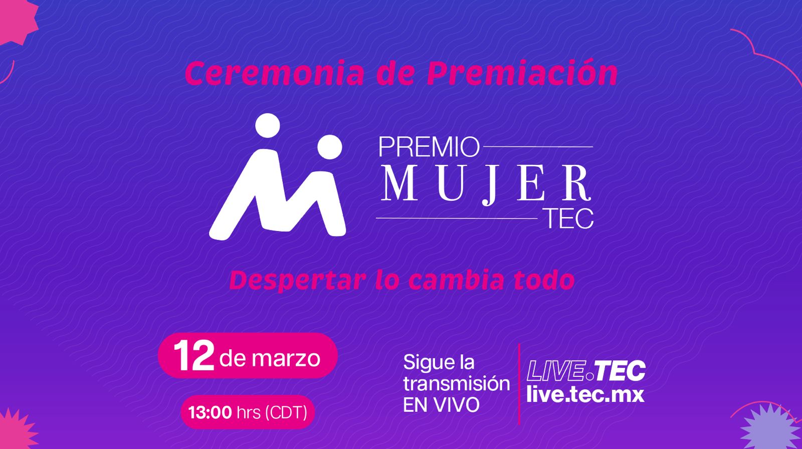Banner Premio Mujer Tec 2024