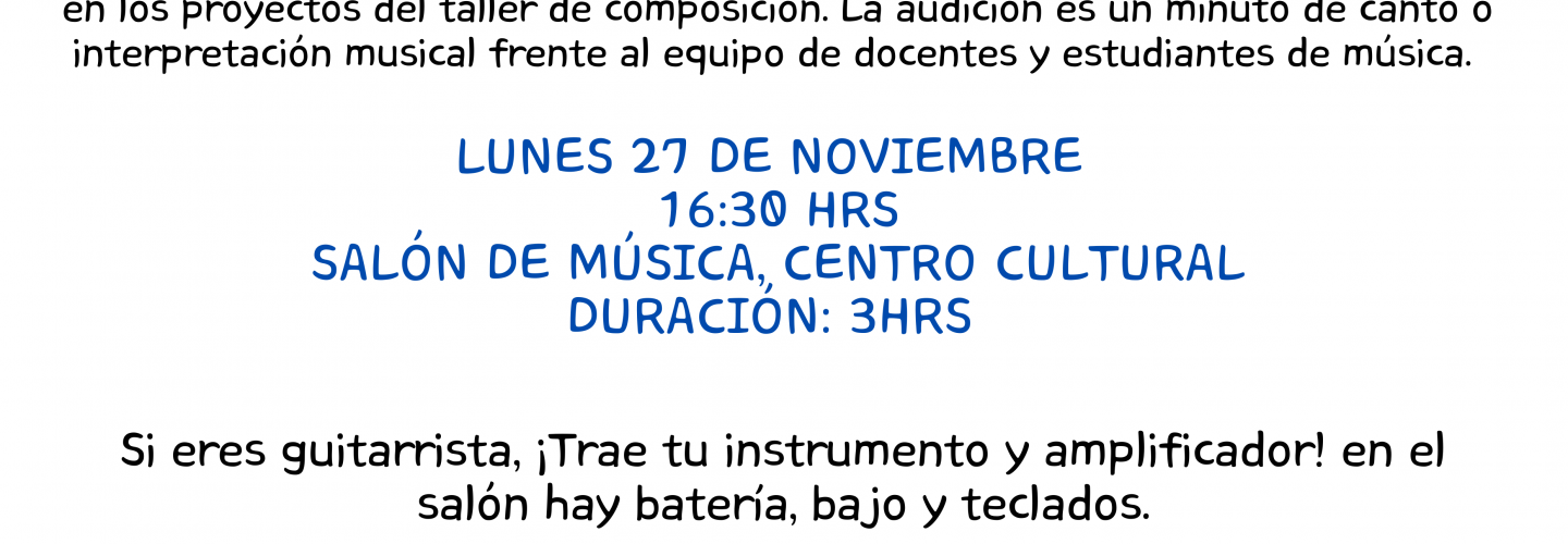 DRAFT DE MÚSICA RUMBO AL FESTIVAL NACIONAL DE LA CANCIÓN 2024