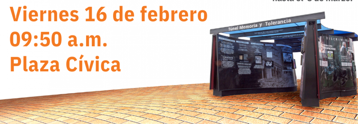 ¡Recorre el Túnel Memoria y Tolerancia! Exposición permanente en campus León hasta el 8 de marzo. 