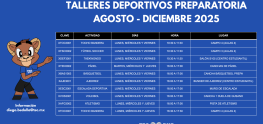 Talleres deportivos preparatoria AD25